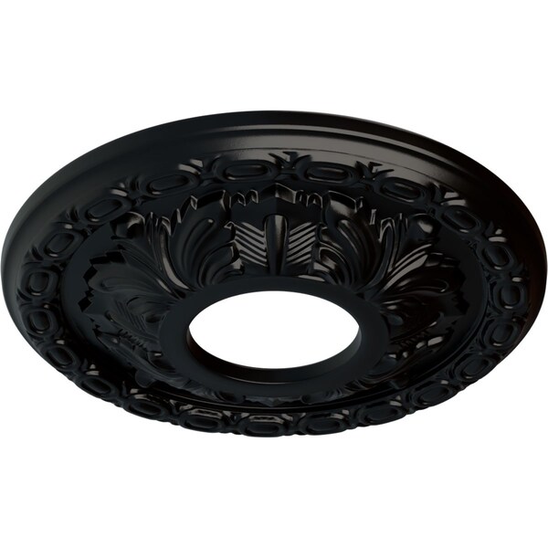 Leaf Ceiling Medallion (Fits Canopies Up To 4 3/4), 11 3/8OD X 3 5/8ID X 1 1/8P